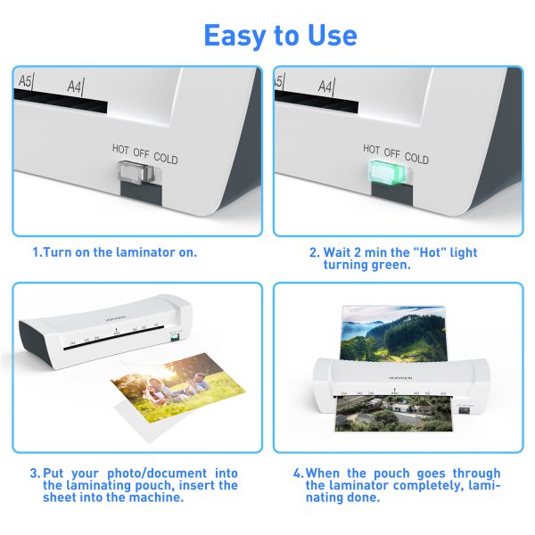 5-使用方法.jpg HOPVISION 4 in 1 A4 Laminator