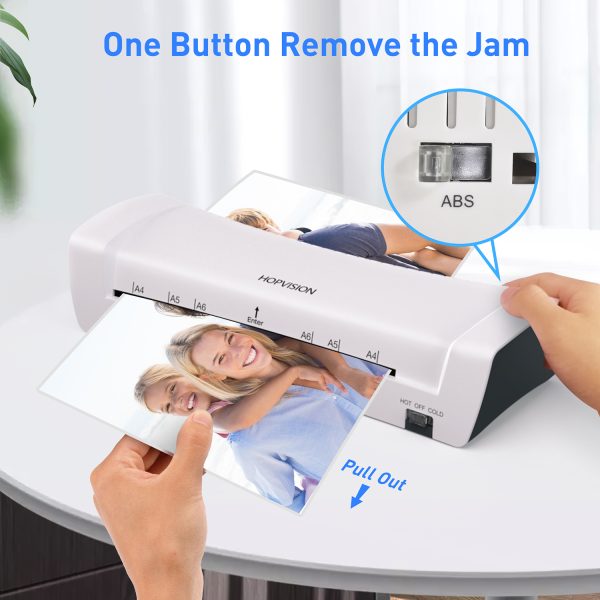 6-ABS一键防卡纸.jpg HOPVISION 4 in 1 A4 Laminator