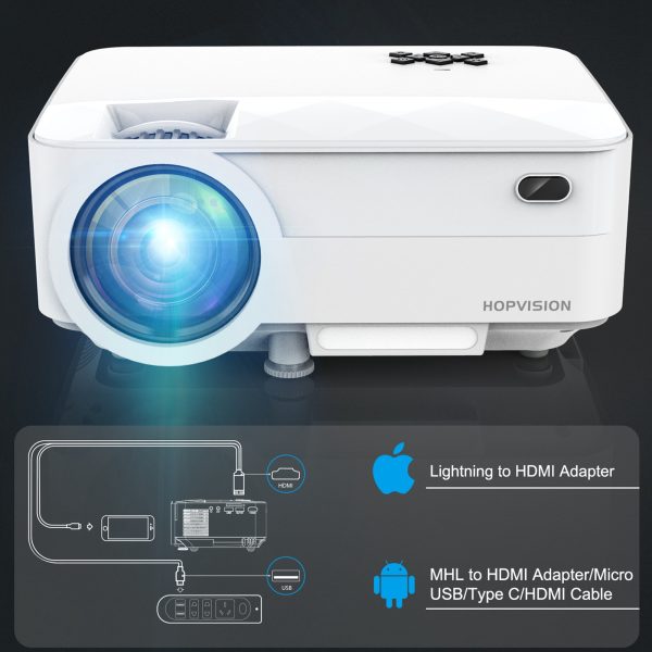 HOPVISION Home Cinema Projector 1080P Full HD