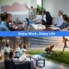 HOPVISION Home Movie Projector, Native 1080P Projector Full HD,Support 4K Home Outdoor Video Projector